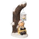 Wichtelstube-Kollektion XXL 40cm Dekofigur Winterkind mit Laterne Weihnachten Weihnachtsdeko Figuren Garten