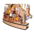 Wichtelstube-Kollektion XXL 64cm Schwibbogen LED "Weihnachten" inkl. Timer Schwippbogen, Lichterbogen aus Holz für Weihnachten