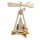 Wichtelstube-Kollektion Weihnachtspyramide "Weihnachten" klassische Adventspyramide aus Holz, 31cm hoch Kerzen Pyramide