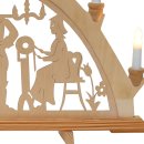Wichtelstube-Kollektion Holz Schwibbogen Lichterbogen Berleute XXL 71cm Schwippbogen Weihnachten Weihnachtsbogen Schwibbogen Weihnachten 10 Kerzen 230V Anschluss