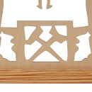Wichtelstube-Kollektion Holz Schwibbogen Lichterbogen Berleute XXL 71cm Schwippbogen Weihnachten Weihnachtsbogen Schwibbogen Weihnachten 10 Kerzen 230V Anschluss