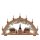 Wichtelstube-Kollektion Holz Schwibbogen Lichterbogen Seiffener Bergmannszug XL 58cm Schwippbogen Weihnachten Weihnachtsbogen Schwibbogen Weihnachten 10 Kerzen 230V Anschluss