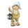Wichtelstube-Kollektion Gartenfigur XL Hans mit Gans und Laterne Dekofigur Outdoor 40cm hoch Gartedeko Wetterfest für Außen Polyresin