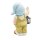 Wichtelstube-Kollektion Gartenfigur XL Hans mit Gans und Laterne Dekofigur Outdoor 40cm hoch Gartedeko Wetterfest für Außen Polyresin