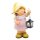 Wichtelstube-Kollektion Gartenfigur XL Bauerntochter Lisa mit Laterne Dekofigur Outdoor 40cm hoch Gartedeko Wetterfest für Außen Polyresin Gartenkinder