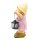 Wichtelstube-Kollektion Gartenfigur XL Bauerntochter Lisa mit Laterne Dekofigur Outdoor 40cm hoch Gartedeko Wetterfest für Außen Polyresin Gartenkinder