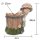 Wichtelstube-Kollektion XL Gartenfigur mit Blumentopf Luise Dekofigur Outdoor 38cm hoch 38cm breit Gartenfiguren Wetterfest für Außen Gartendeko Frühjahr Sommer