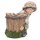Wichtelstube-Kollektion XL Gartenfigur mit Blumentopf Luise Dekofigur Outdoor 38cm hoch 38cm breit Gartenfiguren Wetterfest für Außen Gartendeko Frühjahr Sommer