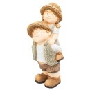 Wichtelstube-Kollektion XXL Gartenfiguren Dekofigur Katherina und Martin ca. 52cm groß Gartendeko Vintage Figuren für außen Gartenfigur für draußen Wetterfest