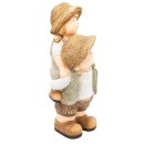 Wichtelstube-Kollektion XXL Gartenfiguren Dekofigur Katherina und Martin ca. 52cm groß Gartendeko Vintage Figuren für außen Gartenfigur für draußen Wetterfest