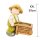 Wichtelstube-Kollektion XL Gartenfigur Dekofigur Martin mit Schubkaren als Blumentopf Outdoor ca. 39cm groß Gartenfiguren Wetterfest für Außen Gartendeko