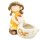 Wichtelstube-Kollektion XL Gartenfigur Dekofigur Katherina mit Huhn als Blumentopf Gartendeko figuren für draußen ca. 40cm groß Outdoor Gartendekoration