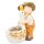 Wichtelstube-Kollektion XL Gartenfigur Dekofigur Martin mit Gans als Blumentopf Gartendeko Figuren für draußen ca. 40 cm groß Outdoor Gartendekoration