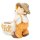 Wichtelstube-Kollektion XL Gartenfigur Dekofigur Martin mit Gans als Blumentopf Gartendeko Figuren für draußen ca. 40 cm groß Outdoor Gartendekoration