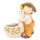 Wichtelstube-Kollektion XL Gartenfigur Dekofigur Martin mit Gans als Blumentopf Gartendeko Figuren für draußen ca. 40 cm groß Outdoor Gartendekoration