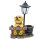 Wichtelstube-Kollektion XL Gartenfigur Hund mit Laterne ca 43cm groß Solar Gartendeko LED Gartenbeleuchtung Hunde Solarlampe Garten Solarleuchten für außen