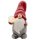 Wichtelstube-Kollektion XL Wichtel Figuren rot Weihnachten 42cm mit LED Kugel Weihnachtsdeko aussen Weihnachtswichtel für den Garten