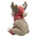 Wichtelstube-Kollektion XXL Weihnachtsdeko Dekofigur Figur Rentier Elch "Rudolph" Deko für den Garten, Winter, Weihnachten oder am Hauseingang