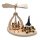 Wichtelstube-Kollektion Weihnachtspyramide f. Teelichter 25cm "Seiffener Kirche Kurrenden" Buchenholz Teelichtpyramide Weihnachten