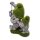 Wichtelstube-Kollektion Gartenzwerge Moos Wichtel für den Garten XXL mit Laterne Gartenfigur aus Stein Gartendeko Figuren beflockt Gartenfiguren Frühlingsdeko