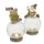 Wichtelstube-Kollektion 2er Set LEL Leuchtkugel Garten mit Wichtel Gartenleuchten Deko draußen Gartenbeleuchtung LED-Kugel Balkon ca 16,5cm hoch