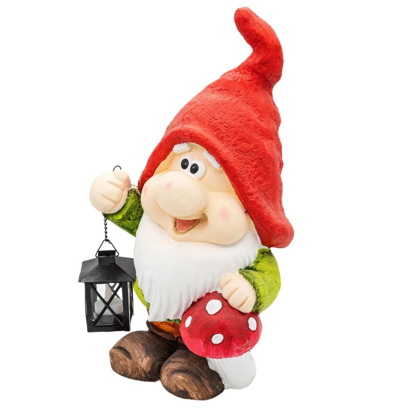 BIRENDY GARTENZWERGE 46CM Kapelle Süße Figuren Zwerg Gartendeko