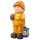 Wichtelstube-Kollektion XL 35cm hoch Ludwig stehende Aussenfigur mit Laterne für den Frühherbst Gartendeko für den Herbst deko Figur Garten MGO mit Laterne für Teelicht wetterfest