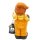 Wichtelstube-Kollektion XL 35cm hoch Ludwig stehende Aussenfigur mit Laterne für den Frühherbst Gartendeko für den Herbst deko Figur Garten MGO mit Laterne für Teelicht wetterfest