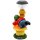 Wichtelstube-Kollektion Gartenzwerg Alfred LED Solar Gartendeko Solarleuchten für den Garten, Gartenfigur mit Solarlampe Beleuchtung Dekofigur 25 x 23 x 39cm