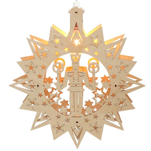 Wichtelstube-Kollektion Fensterbild beleuchtet Bergmann Weihnachtsste,  34,99