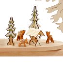 Wichtelstube-Kollektion Holz Schwibbogen Lichterbogen Waldleute XL 57cm Schwippbogen Weihnachten Weihnachtsbogen Schwibbogen Weihnachten 10 Kerzen 230V Anschluss