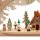 Wichtelstube-Kollektion Holz Schwibbogen Lichterbogen Waldwichtel XL 57cm Schwippbogen Weihnachten Weihnachtsbogen Schwibbogen Weihnachten 10 Kerzen 230V Anschluss