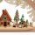 Wichtelstube-Kollektion Holz Schwibbogen Lichterbogen Waldwichtel XL 57cm Schwippbogen Weihnachten Weihnachtsbogen Schwibbogen Weihnachten 10 Kerzen 230V Anschluss