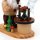 Wichtelstube-Kollektion Holz Räuchermann Räuchermännchen "Waldwichtel am Grill" natürliche und urige Premium Räucherfigur  8 x 15 x 18 cm Echtholz Räucherwichtel