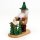 Wichtelstube-Kollektion Holz Räuchermann "Waldwichtel bei der Vogelfütterung" natürlich und urig wirkende Räucherfigur 8 x 15 x 18 cm