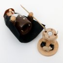 Wichtelstube-Kollektion  XL Holz Räuchermann "Schafhirte" mit Hirtenstab & Schaf, detailgetreue Räucherfigur  11,5 x 9,5 x 20 cm