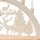 Wichtelstube Kollektion XXL Holz Schwibbogen "Wildfütterung"  traditionelle Weihnachtsdeko, 71 x 4 x 40 cm 230 V Kabel; 10 flammig; SPK;