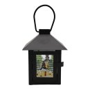 Metall Laterne mit Weihnachtsmotiven rechteckig (handbemalt) 3-fach sort. 12 x 12 x 16 cm