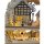Wichtelstube Kollektion LED Schwibbogen Fachwerkhaus Kurrenden vor Weihnachtspyramide Lichterbogen Weihnachten Schwippbogen mit zusätzlichem Podest Holz