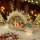 Wichtelstube-Kollektion LED Schwibbogen Weihnachtsmarkt Lichterbogen Weihnachten beidseitig bemalt Schwippbogen Echtholz batteriebetrieben mit integrierten Timer 45cm