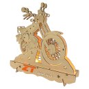Wichtelstube-Kollektion Moped Schwibbogen S51 DDR Lichterbogen Weihnachtsgeschenk Holzdeko Weihnachten Garage Bastler Fensterbild mit LED Beleuchtung  28x5x28cm Batteriebetrieb inkl. Timer