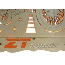Wichtelstube-Kollektion Moped Schwibbogen S51 DDR Lichterbogen Weihnachtsgeschenk Holzdeko Weihnachten Garage Bastler Fensterbild mit LED Beleuchtung  28x5x28cm Batteriebetrieb inkl. Timer