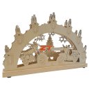 Wichtelstube-Kollektion Moped Schwibbogen Schwalbe KR51 + S51 DDR Lichterbogen Weihnachtsgeschenk Holzdeko Weihnachten Garage Fensterbild mit LED Beleuchtung 45x5x30cm Batteriebetrieb inkl. Timer