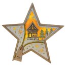 Wichtelstube-Kollektion XL LED Weihnachtsstern aus Holz,...