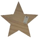 Wichtelstube-Kollektion XL LED Weihnachtsstern aus Holz, Weihnachtsdeko beleuchtet für innen 35 x 6 x 34 cm warmweiße LED Beleuchtung