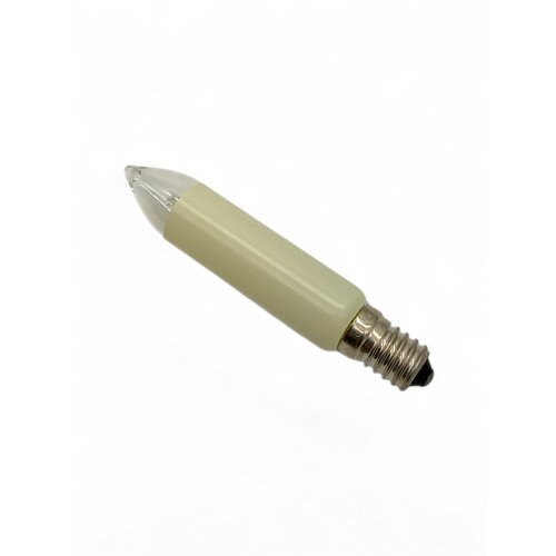 1x Narva Kerzenkleinlampe KKA 8V 5 Watt Sockel E14, Elfenbein