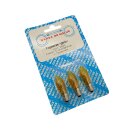 3x Narva Riffelkerze12 Volt 2 Watt Sockel E10, Gelb