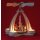 Wichtelstube-Kollektion Weihnachtspyramide für 4 Teelichter Teelichter 24cm mit handwerklich gestalteten "Schneemannfiguren" Größe: ca. 14x18x24cm