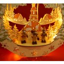 Wichtelstube-Kollektion LED Fensterbild 3D inkl. Trafo "Seiffener Kirche mit Kurrenden" Vogtland Souvenir, Weihnachtliche Hinterglas Dekoration 29,5*7*30cm