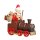 Räuchermann Räuchermännchen Räucherfigur, Weihnachtsmann auf Zug